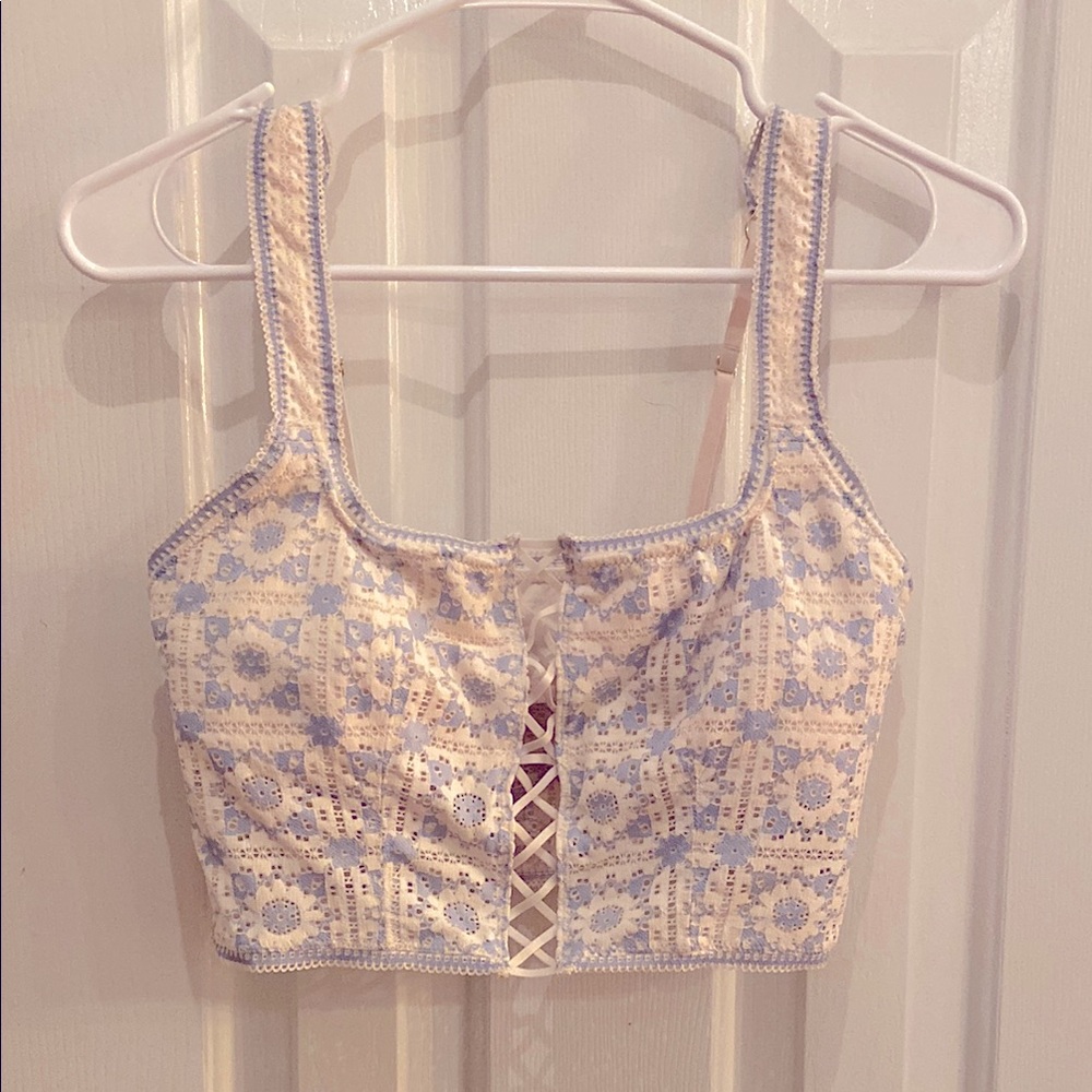 aerie Bustier-Style Crop, M